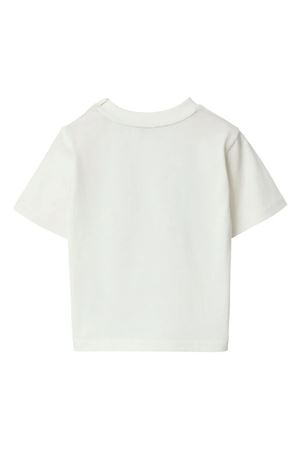 tshirt in cotone bianco BURBERRY KIDS | 8078330B7347